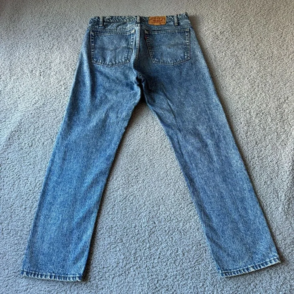 Vintage Levis Jeans Mens 38x32 Fits 36x31 Blue 505 XX Straight Denim USA 80s 90s